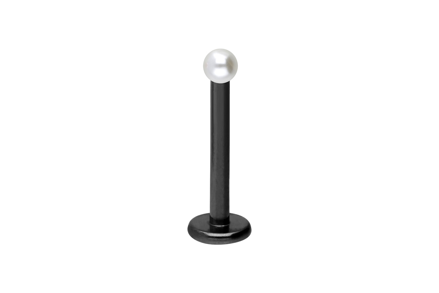 Titan Labret Piercing SYNTHETISCHE PERLE